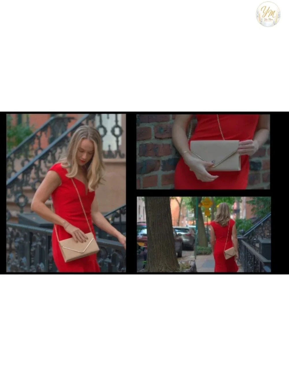 Faux Suede Evening Clutch Bag - Formal Party Wedding Purses
